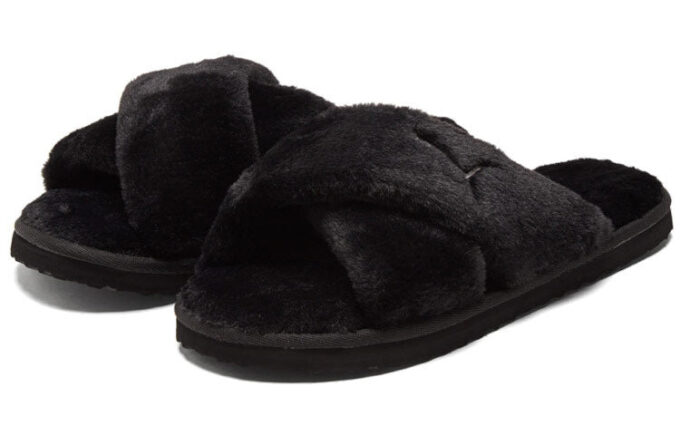 (WMNS) Fluff X Kayışlı Terlik “Siyah”