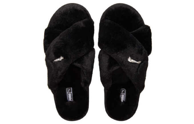 (WMNS) Fluff X Kayışlı Terlik “Siyah”