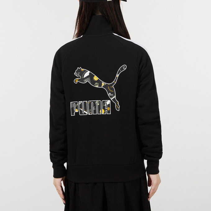 (WMNS) Formstripe Örgü Dik Yaka Ceket Siyah