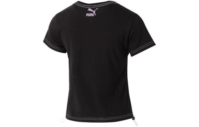 (WMNS) Grafik Kısa Üst “Siyah”