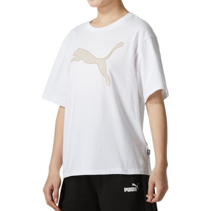 (WMNS) Grafik Spor Tişörtü “Beyaz Bej”