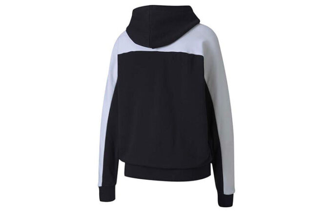 (WMNS) Küçük Logolu Kapüşonlu Sweatshirt “Siyah Beyaz”