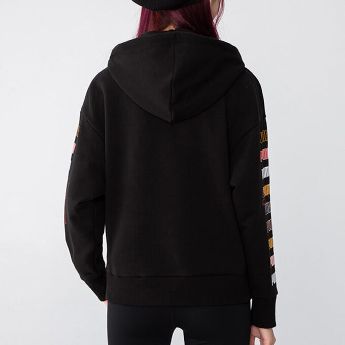 (WMNS) Klasik Grafik Kapüşonlu “Siyah”