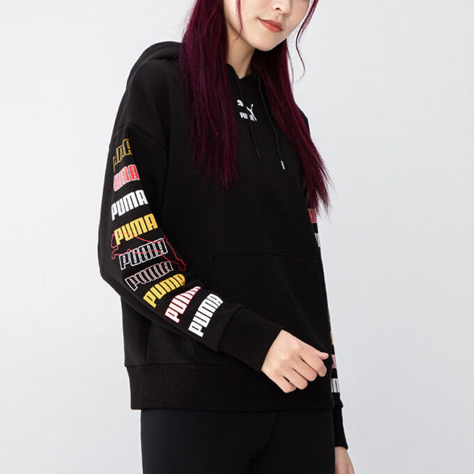 (WMNS) Klasik Grafik Kapüşonlu “Siyah”