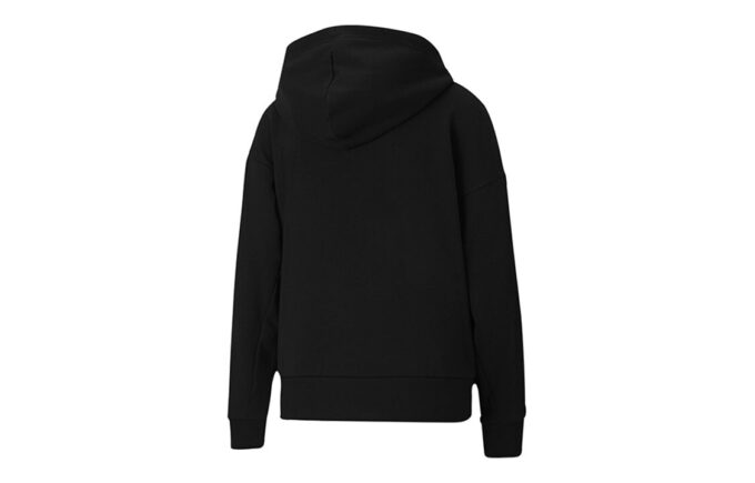 (WMNS) Klasik Logo Baskılı Kapüşonlu Siyah