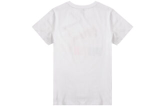 (WMNS) Klasik Logo İlgi Tişörtü Logosu Günlük Yuvarlak Yaka Kısa Kollu Beyaz