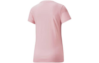 (WMNS) Klasik Logo Tişört Büyük Logo Baskılı Spor Kısa Kollu Pembe