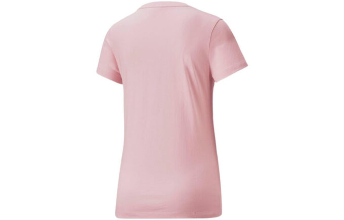 (WMNS) Klasik Logo Tişört Büyük Logo Baskılı Spor Kısa Kollu Pembe