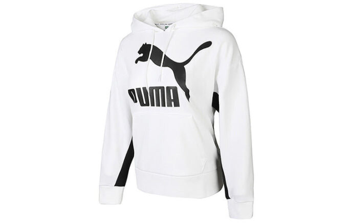 (WMNS) Klasik Logolu Kapüşonlu “Beyaz Siyah”
