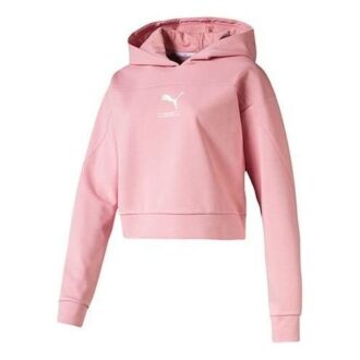 (WMNS) Klasik Logolu Kapüşonlu Sweatshirt “Pembe”