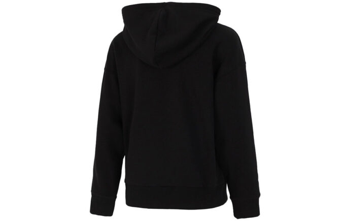 (WMNS) Klasik Logolu Kapüşonlu Sweatshirt “Siyah Beyaz”