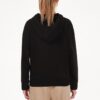 (WMNS) Klasik Logolu Kapüşonlu Sweatshirt “Siyah Beyaz”