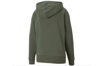 (WMNS) Klasik Logolu Kapüşonlu Sweatshirt “Zeytin Yeşili Beyaz”