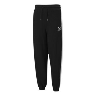 (WMNS) Klasik Rahat Jogger’lar Logo Baskılı Spor Pantolon Siyah