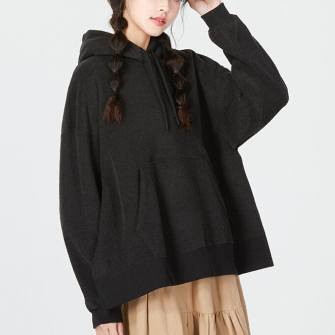 (WMNS) Kışlık Kapüşonlu “Siyah”