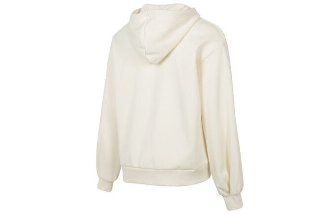 (WMNS) Kışlık Kapüşonlu Sweatshirt Logosu “Bej”