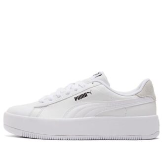 (WMNS) Lily Platform Deri “Beyaz”