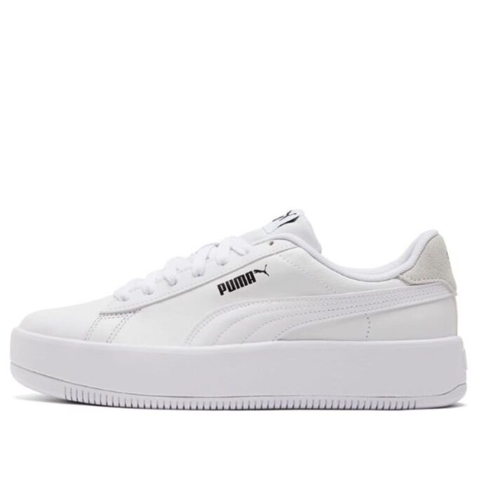 (WMNS) Lily Platform Deri “Beyaz”