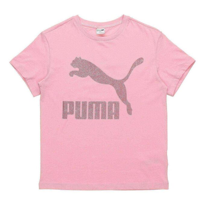 (WMNS) Logo Baskılı Yuvarlak Yakalı Tişört Pembe
