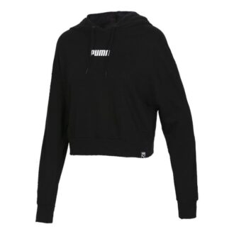 (WMNS) Logo Kısa Kapüşonlu “Siyah”