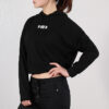 (WMNS) Logo Kısa Kapüşonlu “Siyah”
