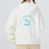 (WMNS) Logo V yaka Sweatshirt “Beyaz”