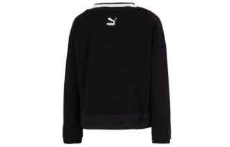 (WMNS) Logo V yaka Sweatshirt “Siyah”