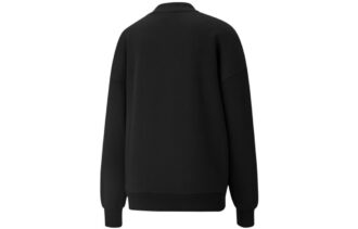 (WMNS) Logo Wellness Club Yuvarlak Yaka Sweatshirt “Siyah”