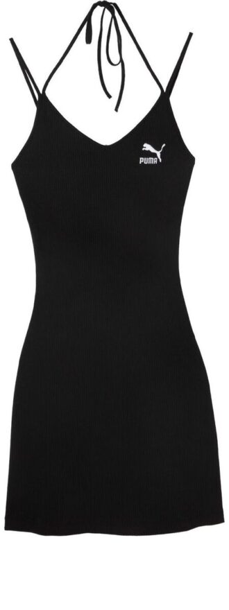 (WMNS) Logolu Ribanalı Elbise “Siyah”