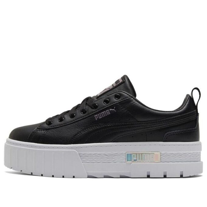 (WMNS) Mayze Lth Iridescent Spor Ayakkabı Siyah/Beyaz