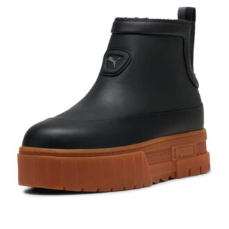 (WMNS) Mayze Wellis Deri Orta “Siyah”