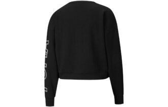 (WMNS) Modern Spor Yuvarlak Yaka Sweatshirt “Siyah Beyaz Pembe”
