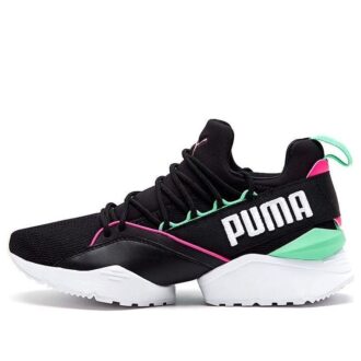 (WMNS) Muse Maia Street 1 Alçak Topuklu Koşu Ayakkabıları Siyah/Yeşil