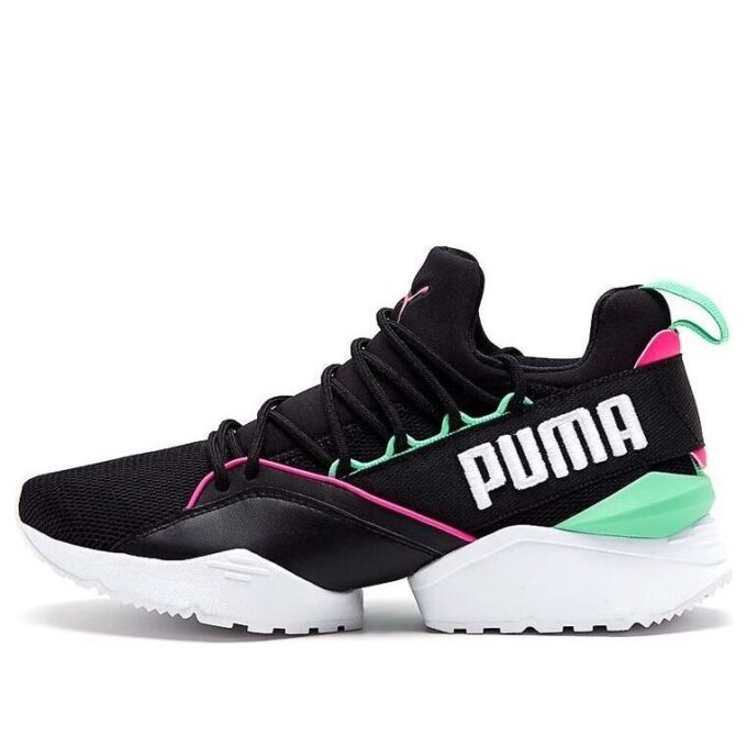 (WMNS) Muse Maia Street 1 Alçak Topuklu Koşu Ayakkabıları Siyah/Yeşil