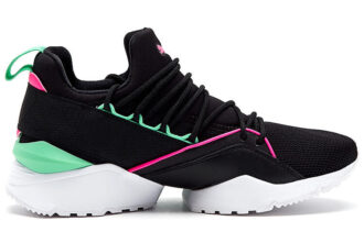 (WMNS) Muse Maia Street 1 Alçak Topuklu Koşu Ayakkabıları Siyah/Yeşil