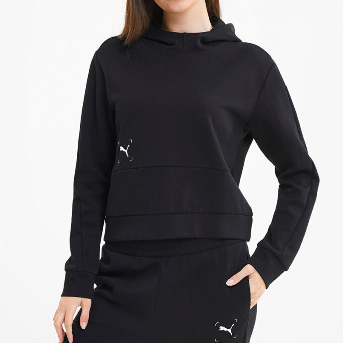 (WMNS) Nu-Tility Kapüşonlu Sweatshirt “Siyah Beyaz”