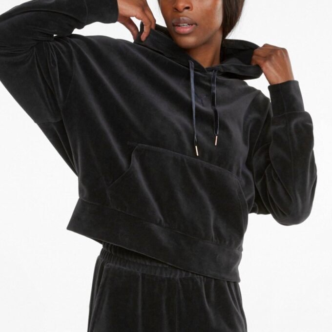 (WMNS) Onun Kadife Kapüşonlu Sweatshirt’ü “Siyah”