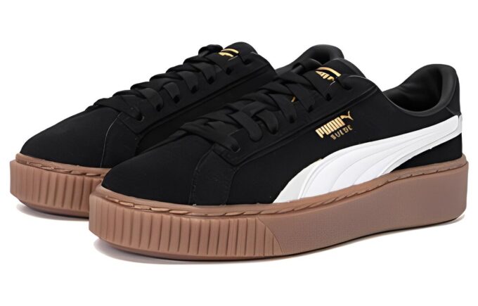 (WMNS) Platform Kaykay Ayakkabıları “Siyah Beyaz Kahverengi”