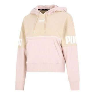 (WMNS) Power Colorblock Kapüşonlu Sweatshirt “Pembe”