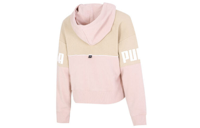 (WMNS) Power Colorblock Kapüşonlu Sweatshirt “Pembe”