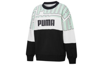 (WMNS) Renk Bloklu Aop Sweatshirt “Siyah Yeşil Beyaz”