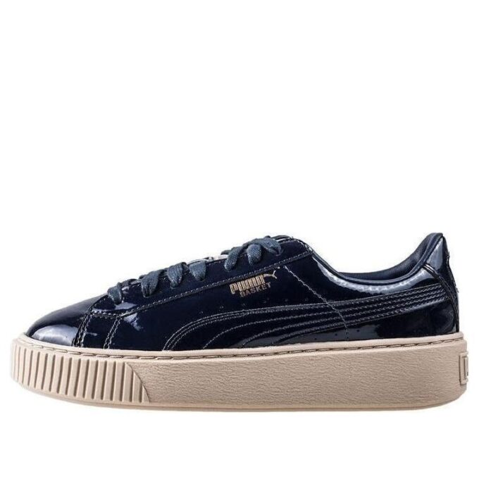 (WMNS) Sepet Platformu Patentli Marshmallow “Siyah”