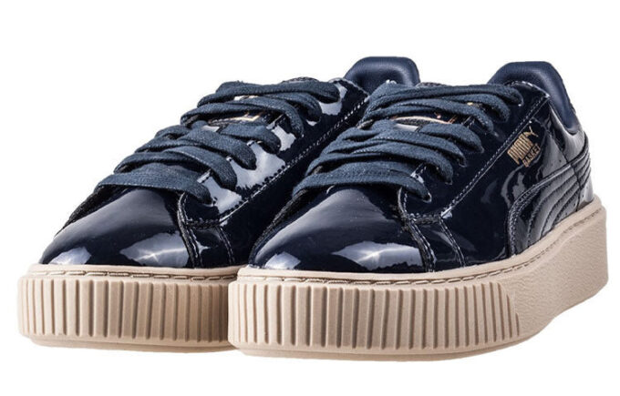 (WMNS) Sepet Platformu Patentli Marshmallow “Siyah”