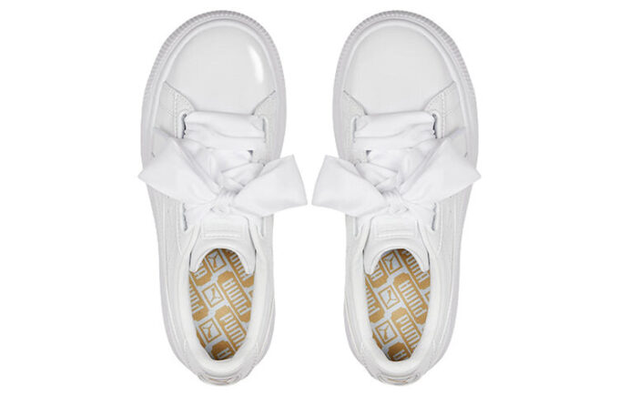 (WMNS) Süet Mayu Kalp Patent “Beyaz”