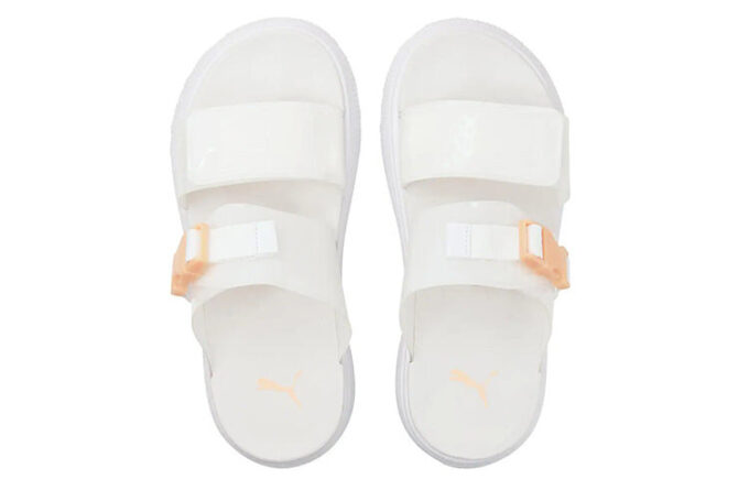 (WMNS) Süet Mayu Pop Sandal “Beyaz Fizzy Melon”