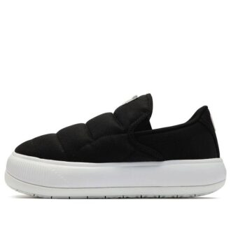(WMNS) Süet Mayu Slip-On Kanvas “Siyah Beyaz”