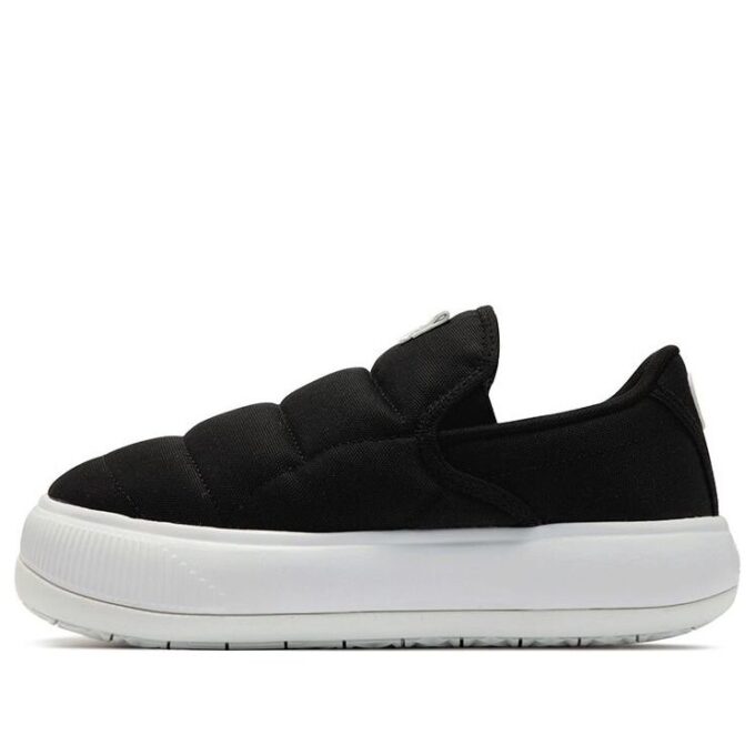 (WMNS) Süet Mayu Slip-On Kanvas “Siyah Beyaz”