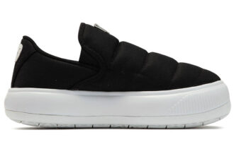 (WMNS) Süet Mayu Slip-On Kanvas “Siyah Beyaz”