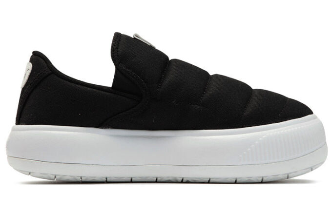 (WMNS) Süet Mayu Slip-On Kanvas “Siyah Beyaz”