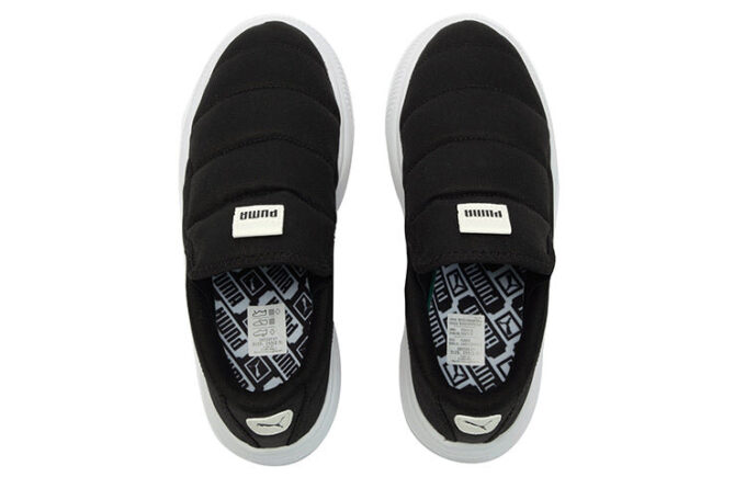 (WMNS) Süet Mayu Slip-On Kanvas “Siyah Beyaz”